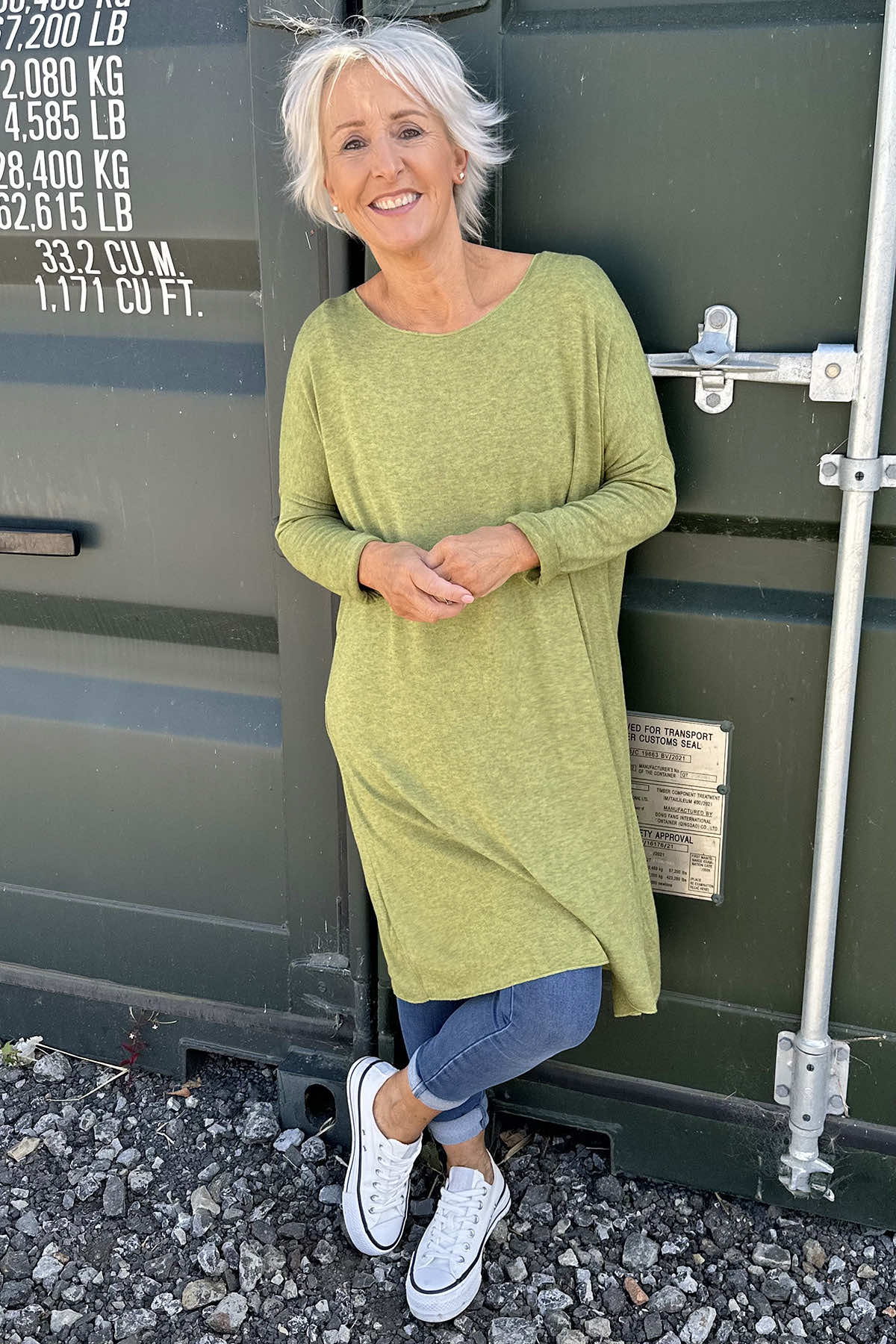 Maggie Knitted Tunic Green