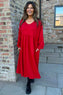 Eliza Cotton Dress Red