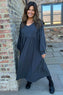 Eliza Cotton Dress Charcoal