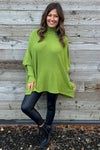 Jennifer Button Jumper Olive