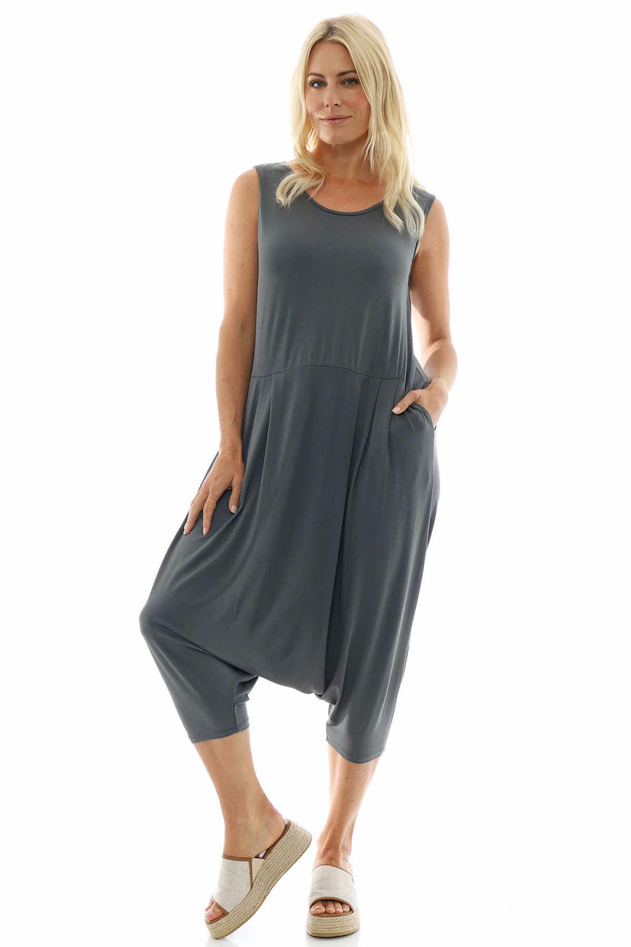 Maya Jumpsuit Charcoal