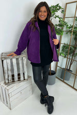 Sawyer Zip Up Hooded Jacket Purple Purple - Sawyer Zip Up Hooded Jacket Purple