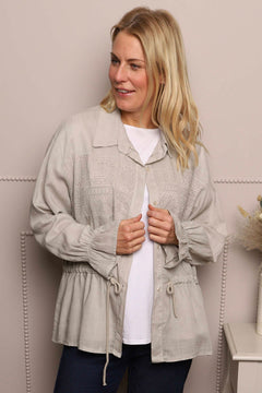Liyana Lace Detail Shirt Stone