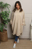 Dalary Cowl Neck Cotton Tunic Camel