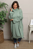 Dalary Cowl Neck Cotton Tunic Sage Green