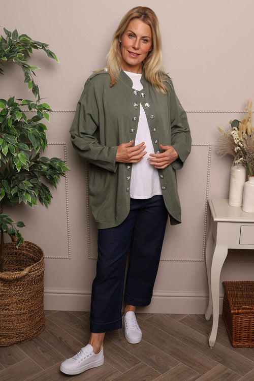 Gatwick Jersey Jacket Khaki - Image 1