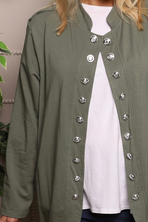 Gatwick Jersey Jacket Khaki - Image 3
