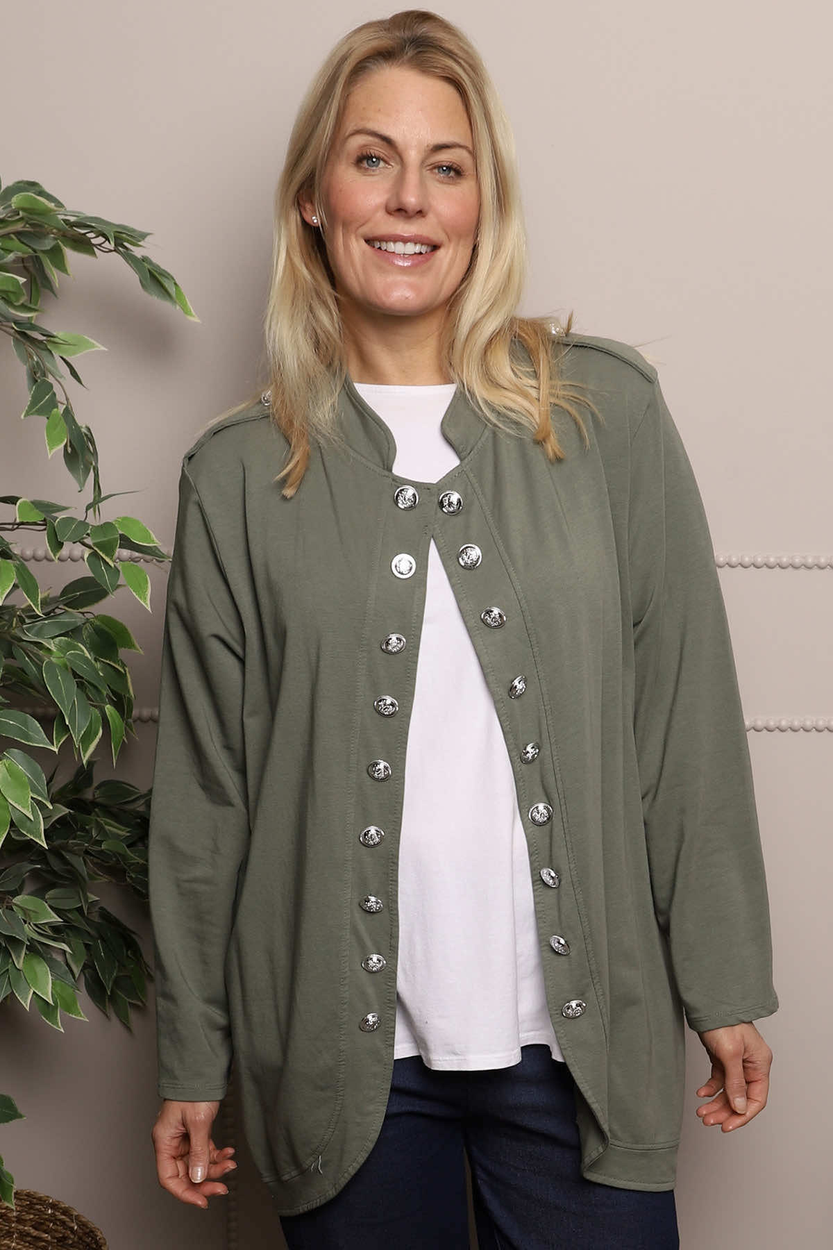 Gatwick Jersey Jacket Khaki