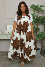 Miren Print Strap Dress Cocoa Cocoa - Miren Print Strap Dress Cocoa