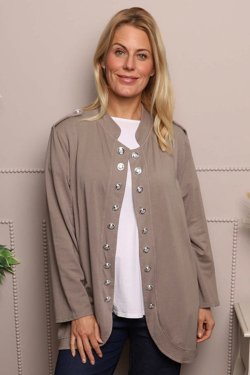 Gatwick Jersey Jacket Mocha - Image 2