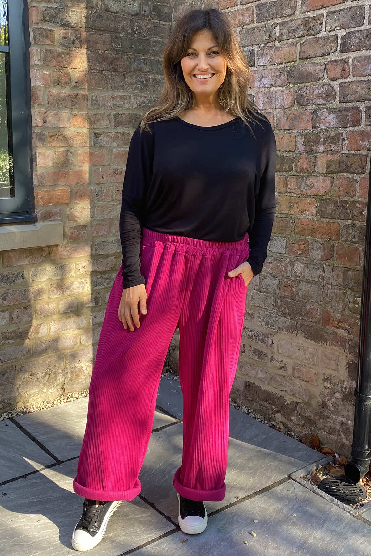 Mason Cord Trousers Fuchsia