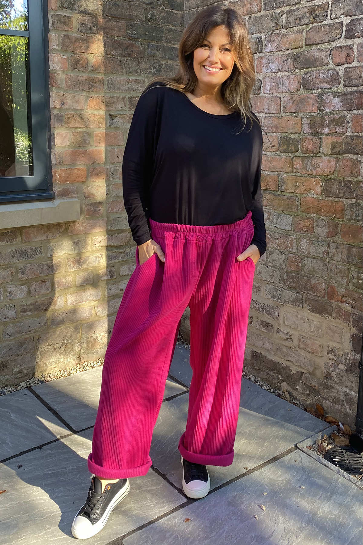 Mason Cord Trousers Fuchsia