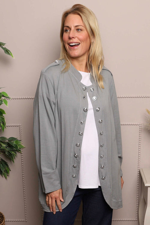 Gatwick Jersey Jacket Mid Grey - Image 1