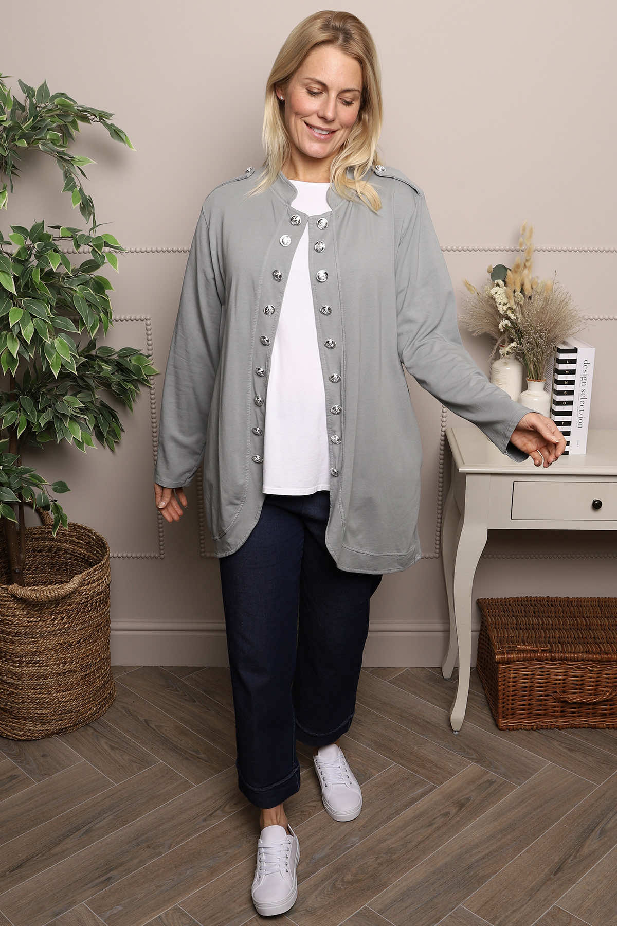 Gatwick Jersey Jacket Mid Grey
