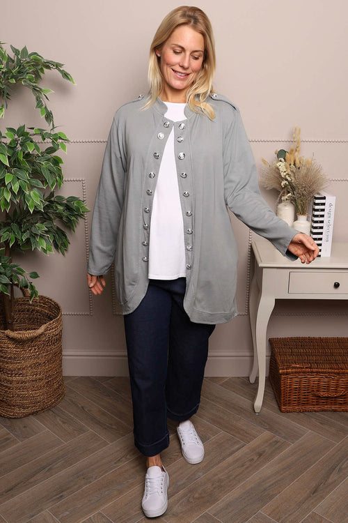 Gatwick Jersey Jacket Mid Grey - Image 2