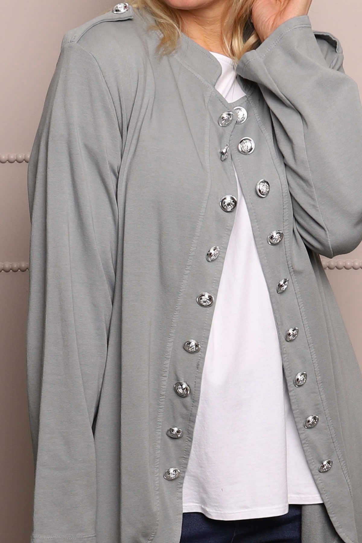 Gatwick Jersey Jacket Mid Grey