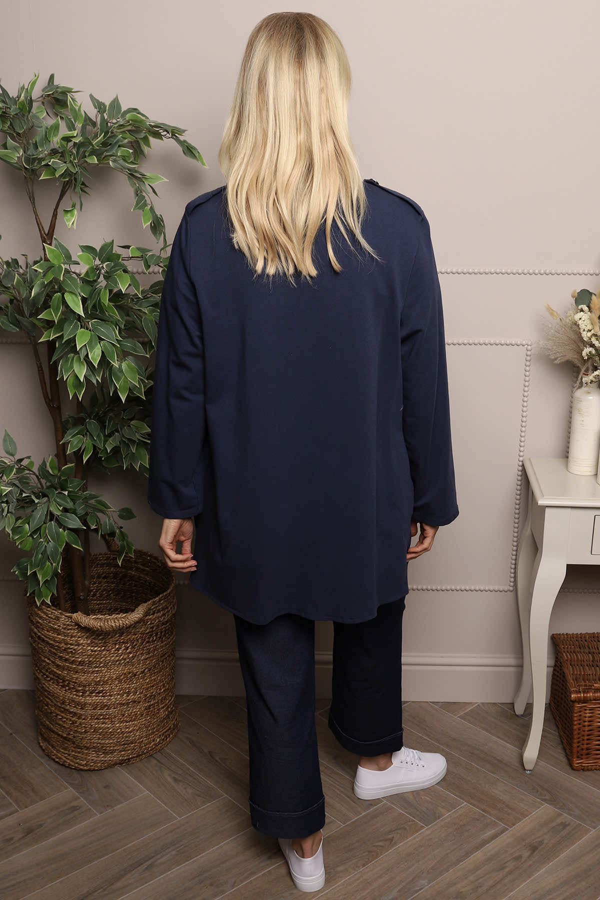 Gatwick Jersey Jacket Navy