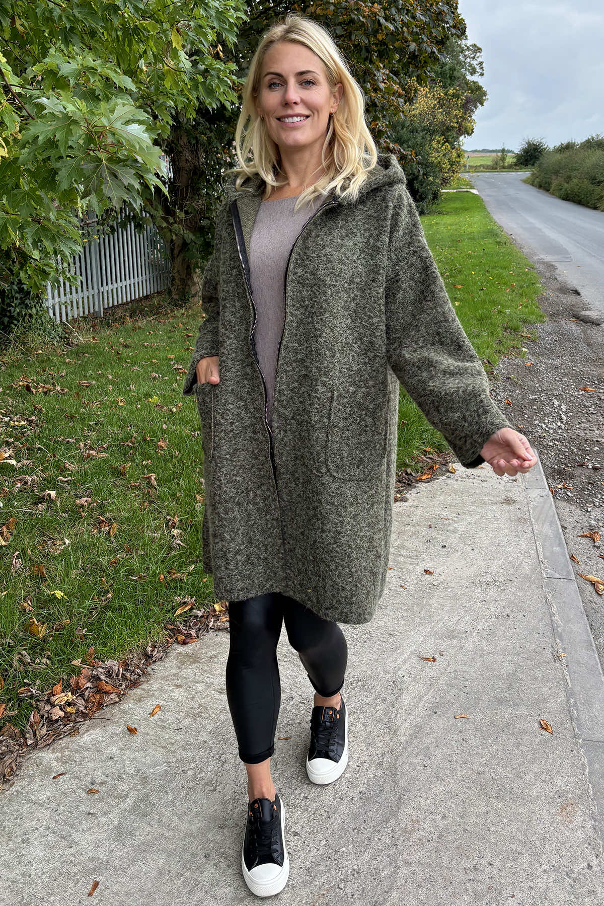 Clara Coat Khaki