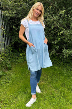 Seaton Pinafore Set Light Denim