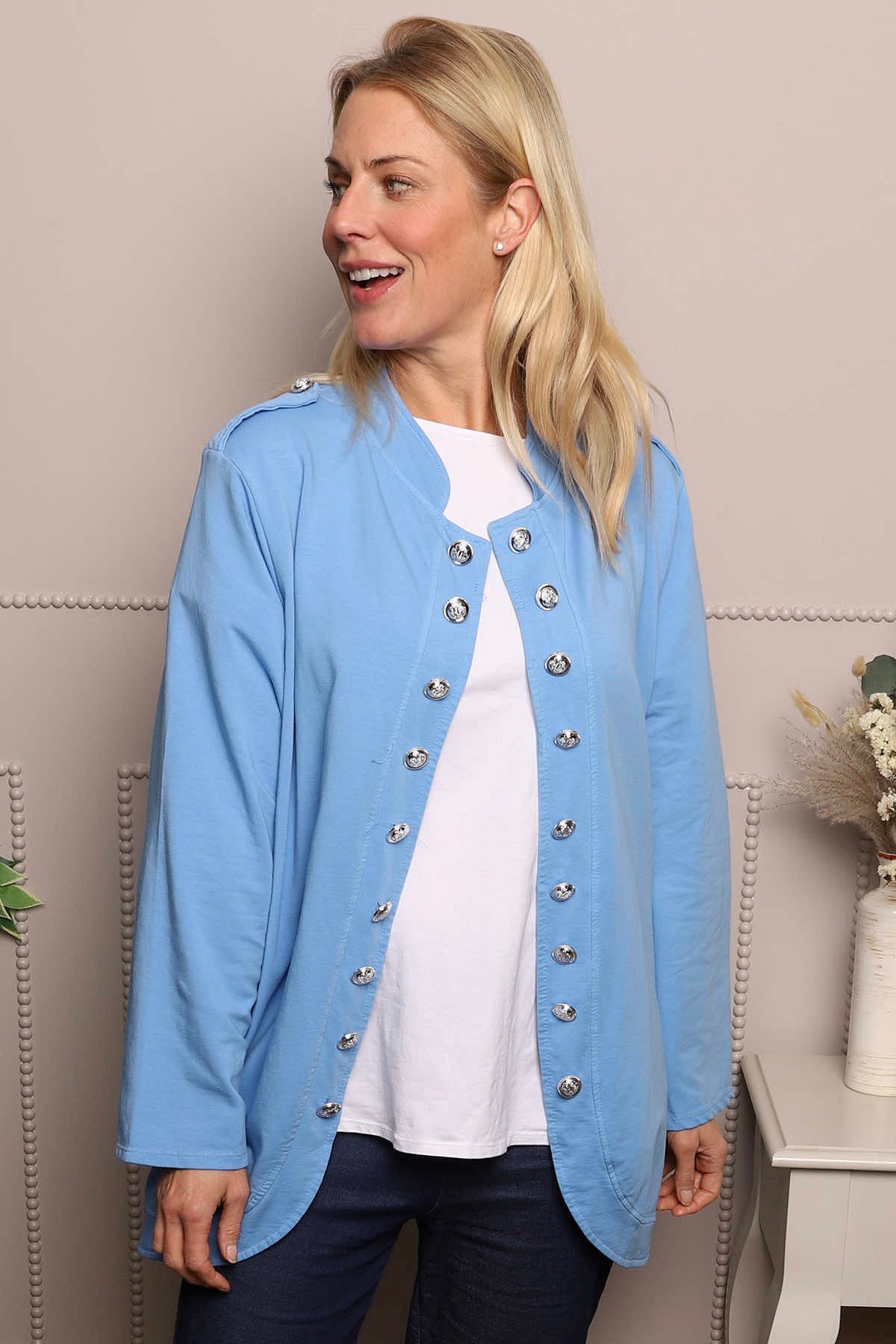 Gatwick Jersey Jacket Powder Blue
