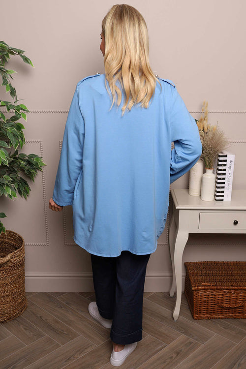 Gatwick Jersey Jacket Powder Blue - Image 4