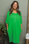 Claire Cotton Dress Green