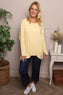 Avril Stripe Slouch Top Yellow