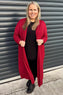 Alex Waterfall Cardigan Red