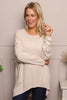 Avril Stripe Slouch Top Mocha