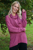 Santana Knitted Scarf Top Grape