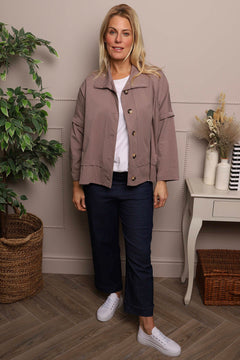 Anais Cotton Jacket Mocha