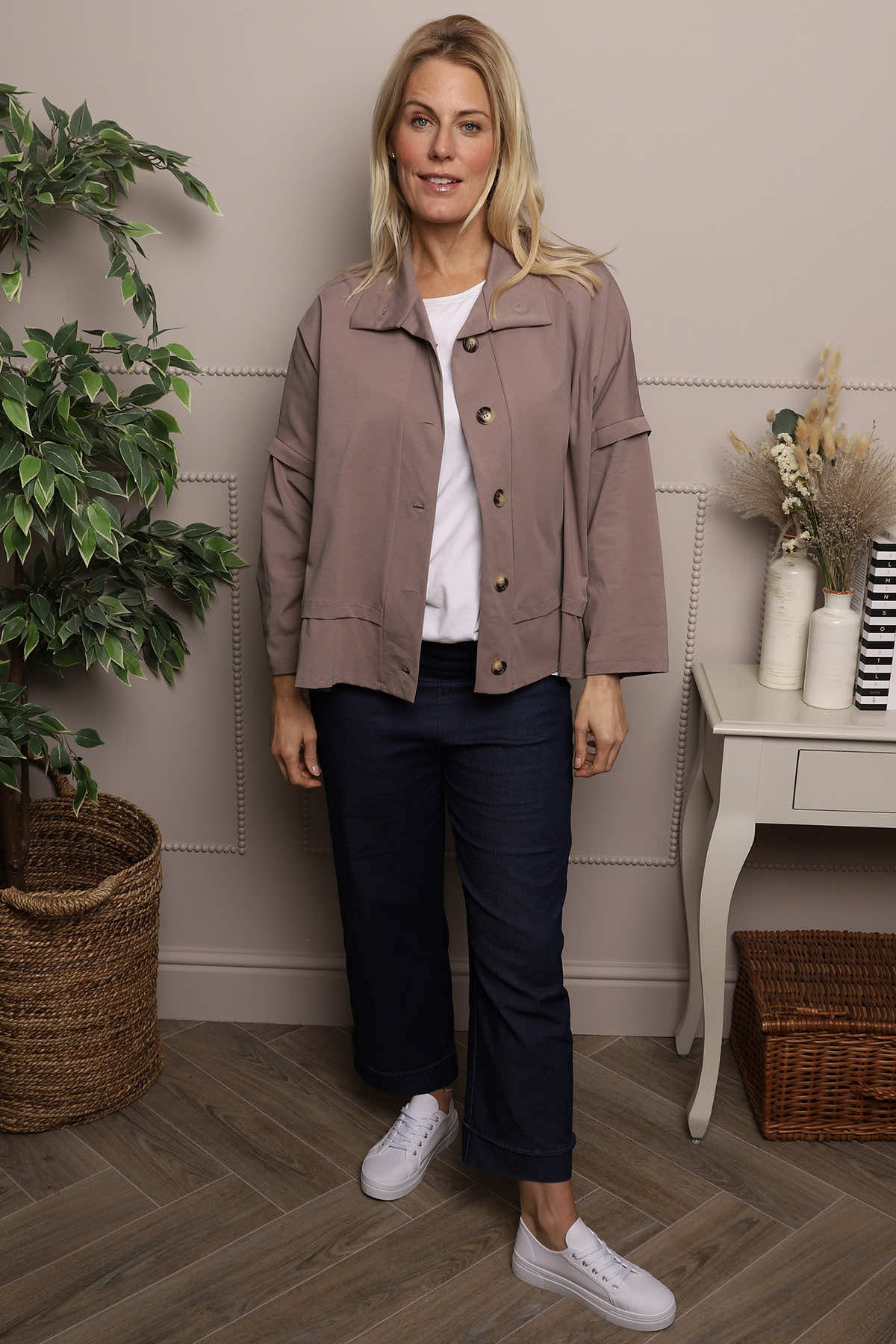 Anais Cotton Jacket Mocha