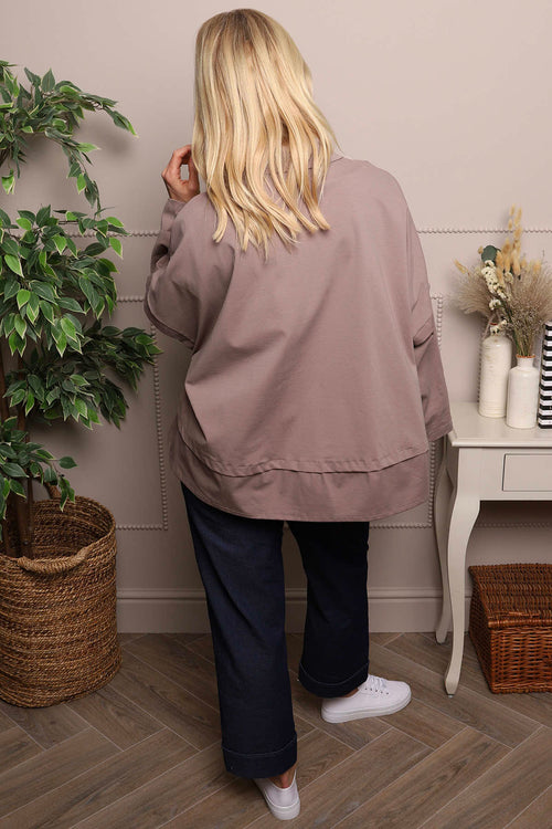 Anais Cotton Jacket Mocha - Image 6