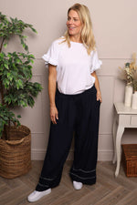 Kiki Trousers Navy Navy - Kiki Trousers Navy