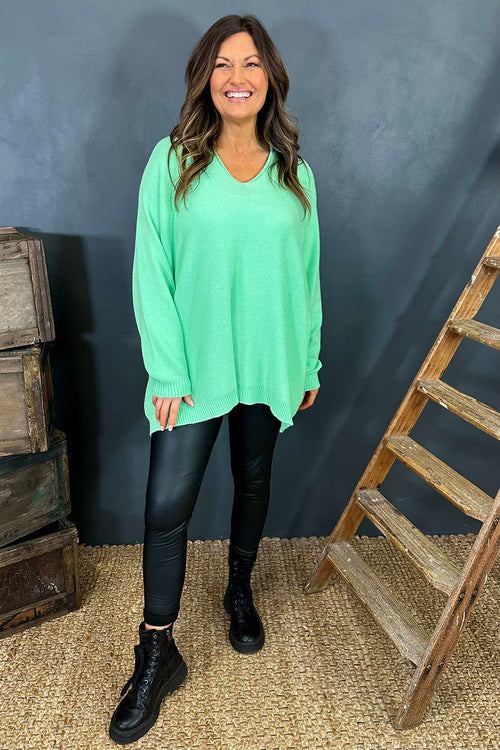 Madelyn Knitted Jumper Mint