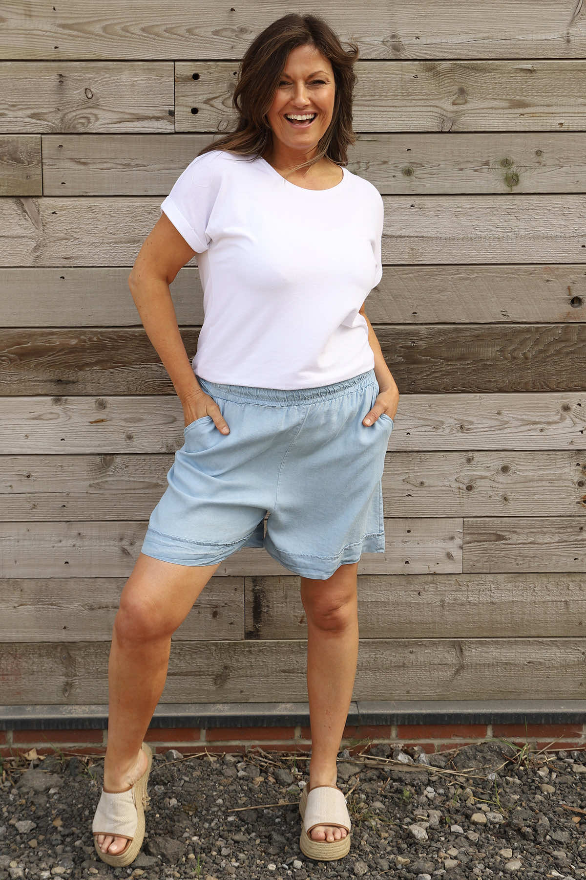 Rosemary Denim Shorts Light Denim