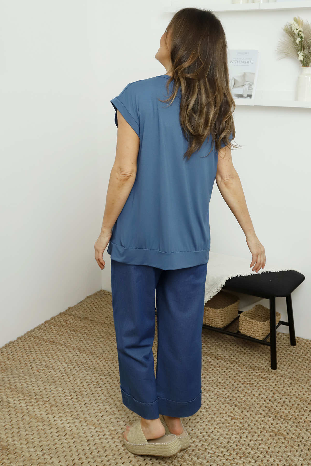 Catrin Top Blue