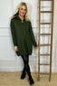 Blair Quarter Zip Knitted Tunic Khaki