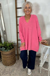 Madelyn Knitted Jumper Fuchsia