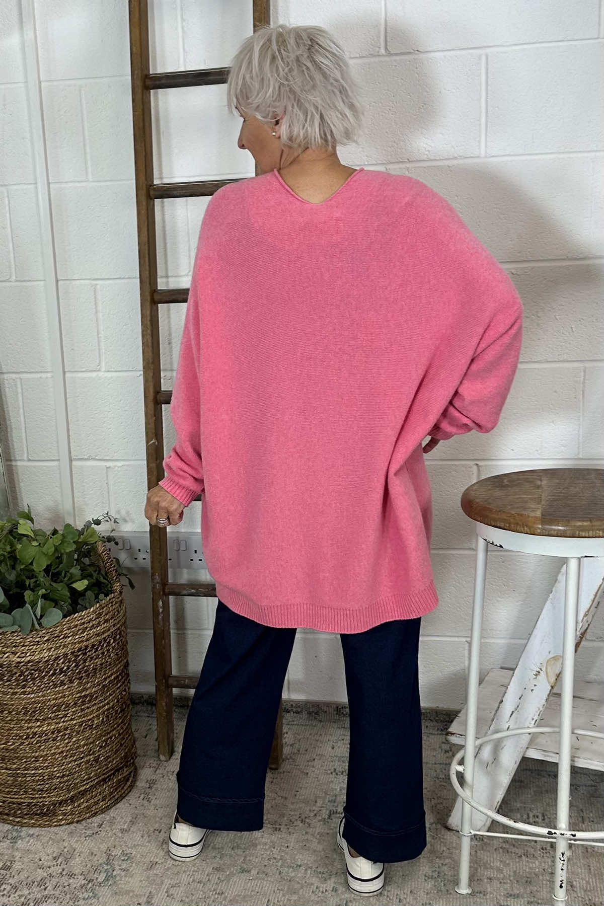 Madelyn Knitted Jumper Fuchsia