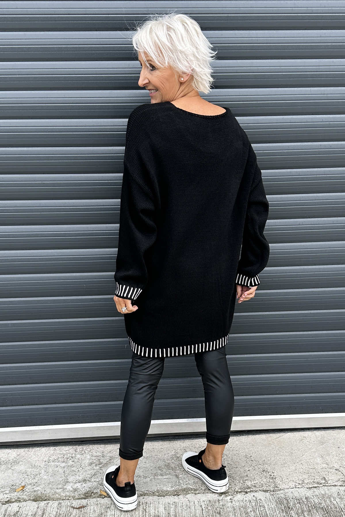 Harper Knitted Jumper Black