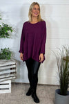 Dixie Flower Cotton Top Burgundy