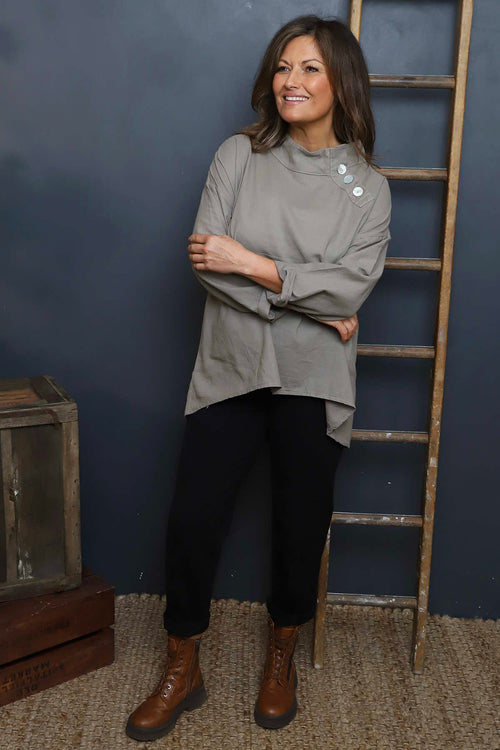 Bradley Linen Top Mocha - Image 3