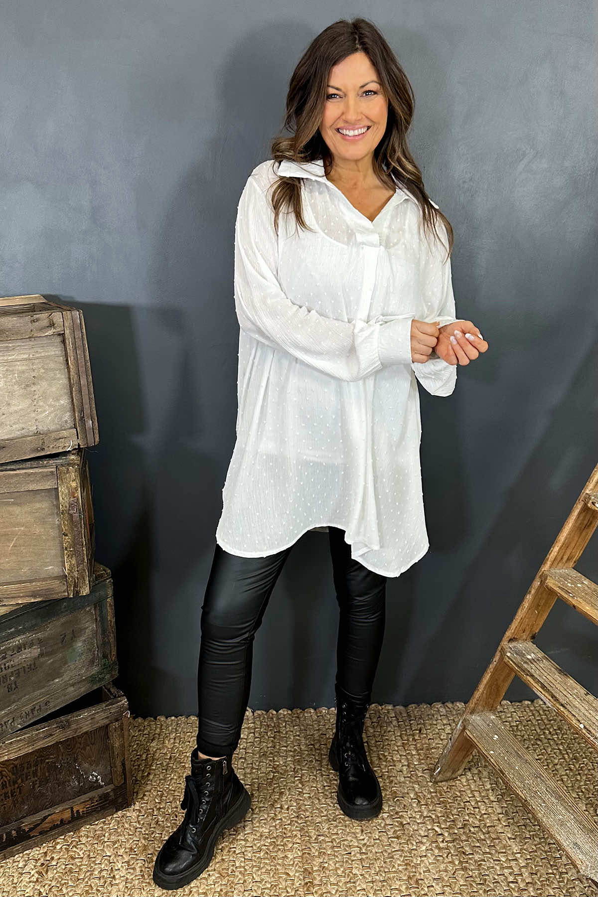 Eleanor Blouse White