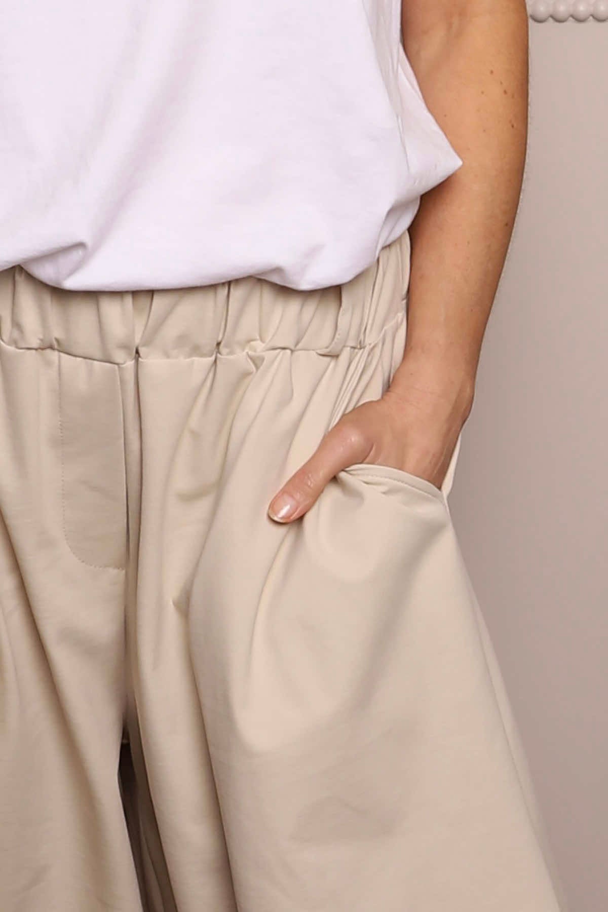 Nanine Cotton Trousers Stone