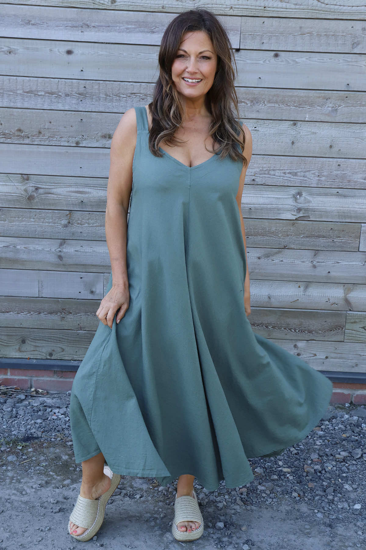 Made In Italy Tiffany Linen Dress | Kit and Kaboodal