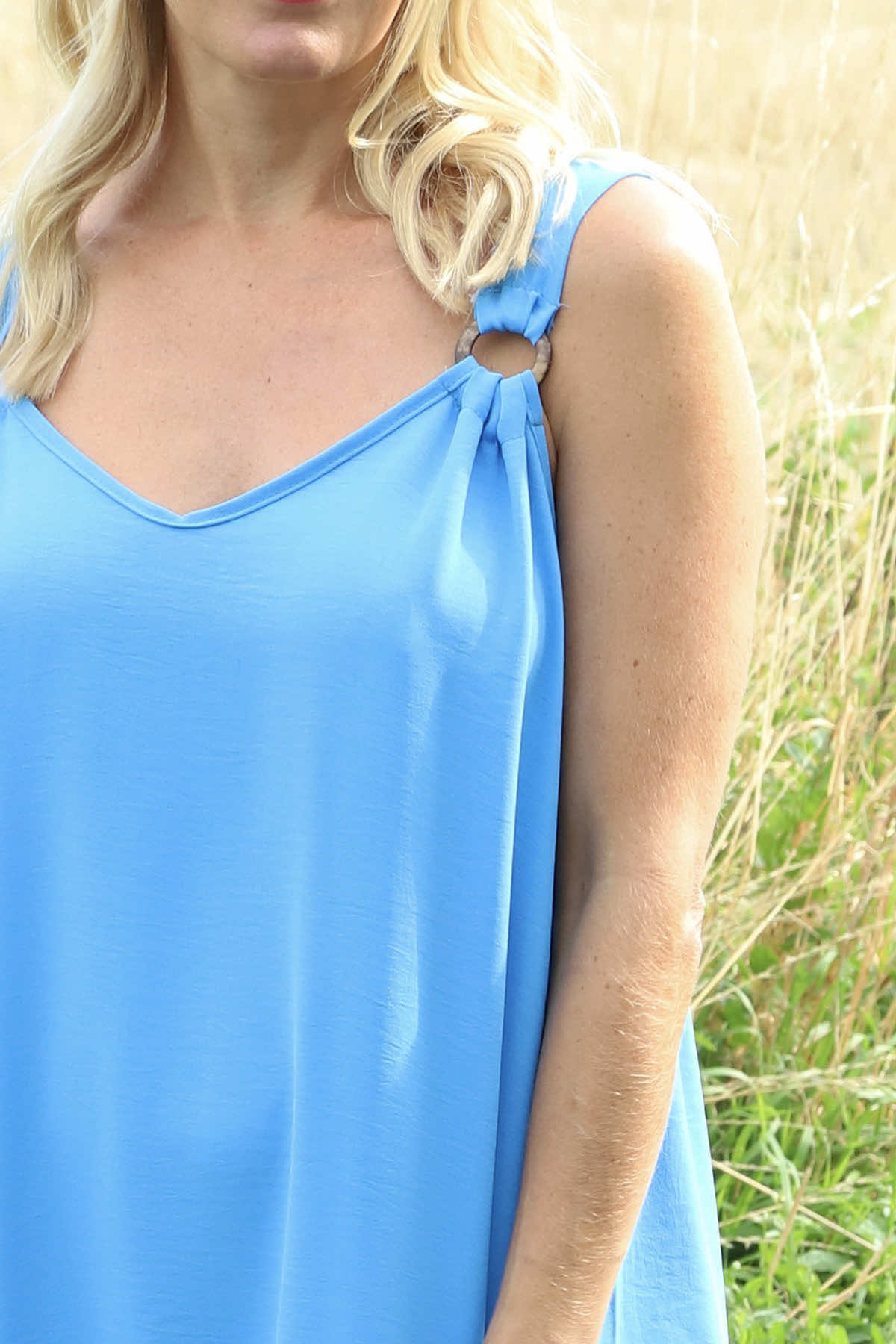 Fiona Strap Dress Kingfisher