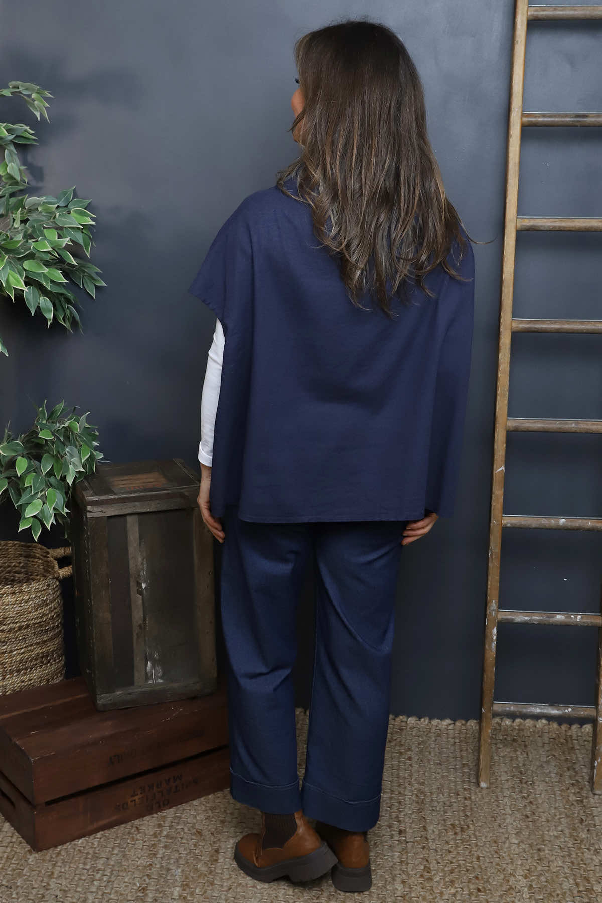 Sabella Linen Shirt Navy