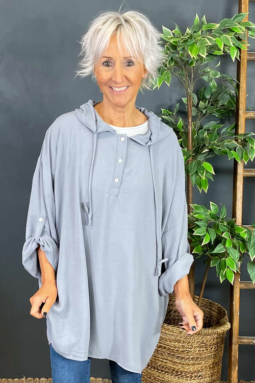 Jada Hooded Top Grey - Image 3