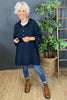 Jada Hooded Top Navy